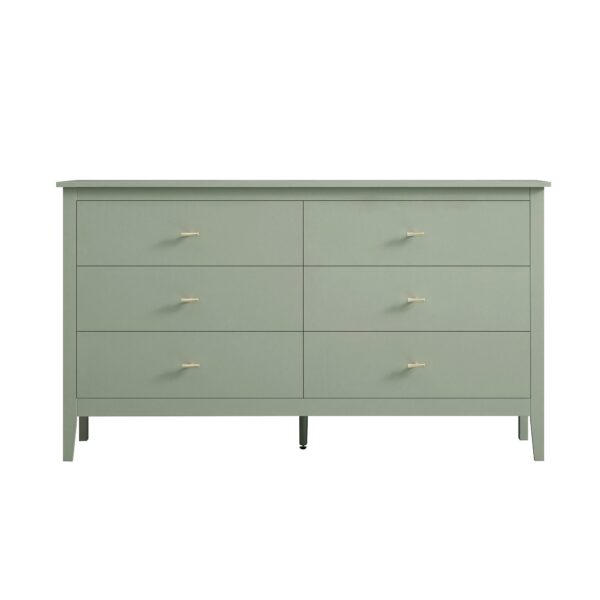 mironel Desert Sage 6-Drawer Chest – Oakham Elegant Storage Solution