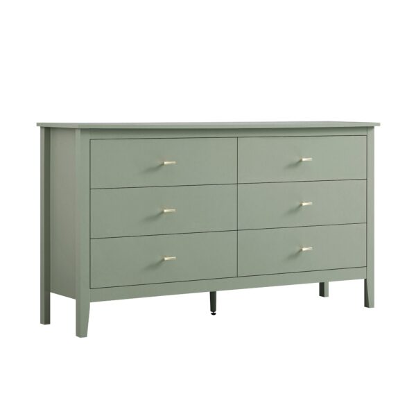 mironel Desert Sage 6-Drawer Chest – Oakham Elegant Storage Solution - Image 2