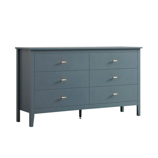 mironel Stormy Blue 6-Drawer Chest – Oakham Stylish Storage Solution - Image 2