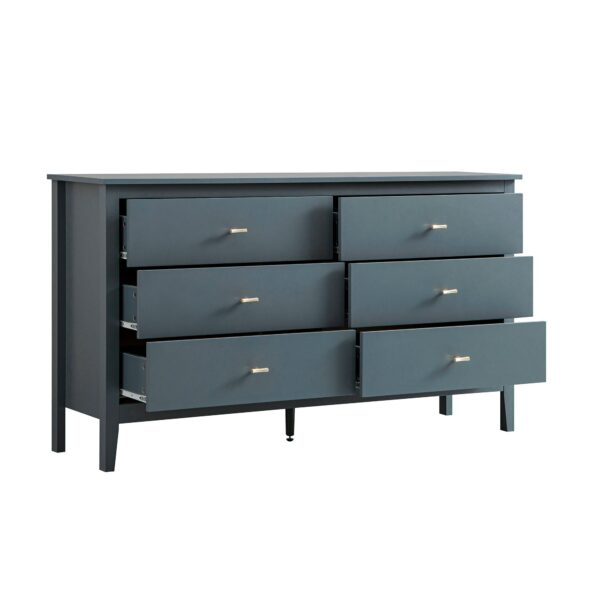 mironel Stormy Blue 6-Drawer Chest – Oakham Stylish Storage Solution - Image 4