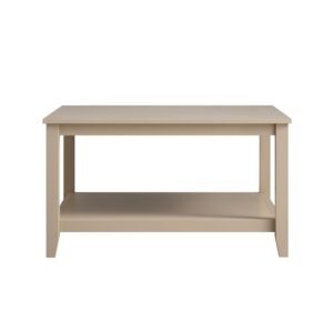 mironel Deep Greige 80cm Square Coffee Table – Oakham Modern Centerpiece
