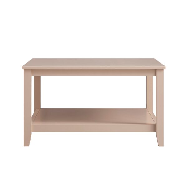 mironel Nude Pink 80cm Square Coffee Table – Oakham Chic Centerpiece