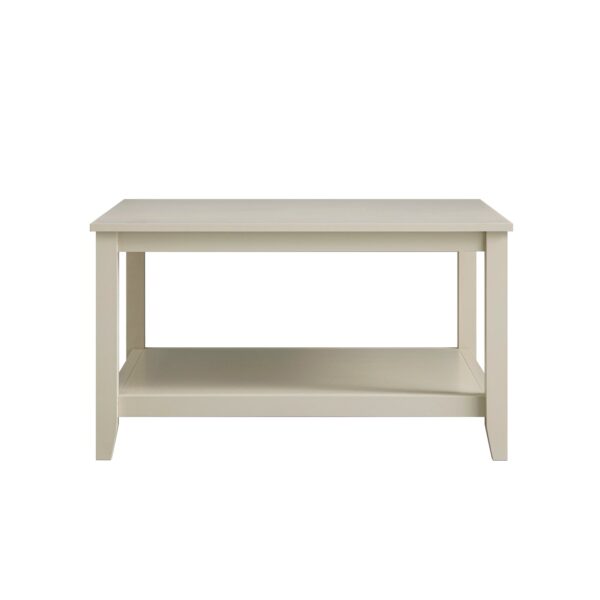 mironel Shaded White 80cm Square Coffee Table – Oakham Elegant Centerpiece