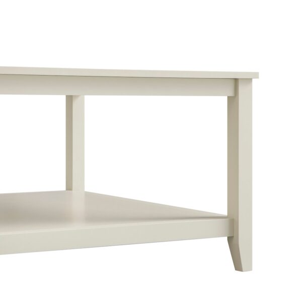 mironel Shaded White 80cm Square Coffee Table – Oakham Elegant Centerpiece - Image 5