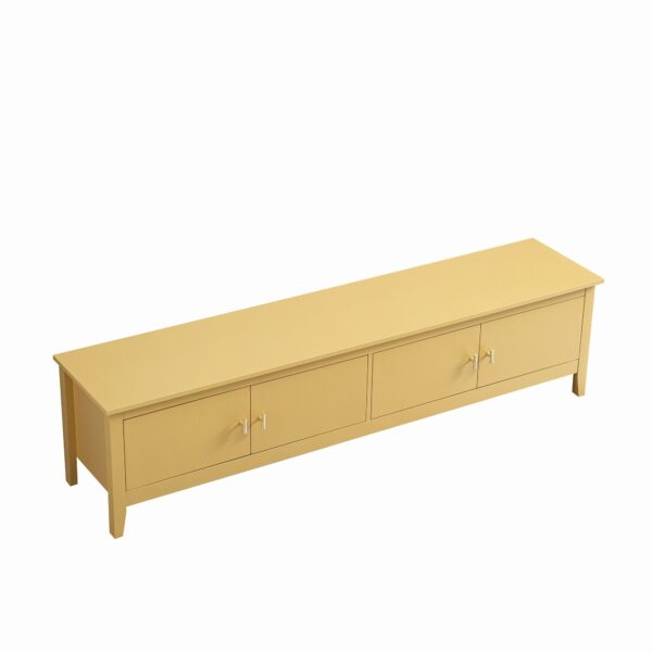 mironel Rattan Yellow 180cm Wide TV Unit – Oakham Entertainment Center - Image 6