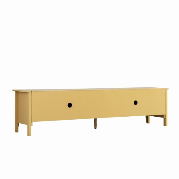 mironel Rattan Yellow 180cm Wide TV Unit – Oakham Entertainment Center - Image 8