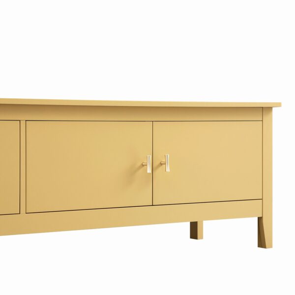 mironel Rattan Yellow 180cm Wide TV Unit – Oakham Entertainment Center - Image 9