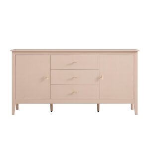 mironel Nude Pink Wide Sideboard with Drawers – Oakham Elegant Storage Solution