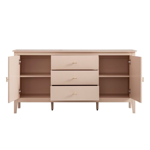 mironel Nude Pink Wide Sideboard with Drawers – Oakham Elegant Storage Solution - Image 4