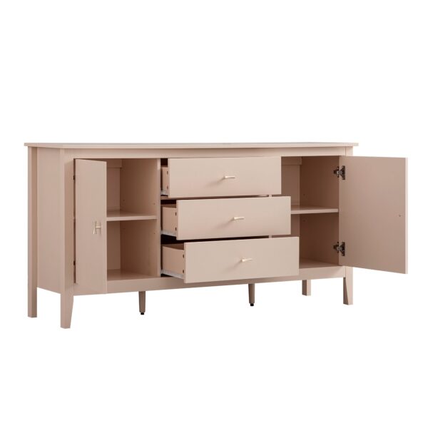 mironel Nude Pink Wide Sideboard with Drawers – Oakham Elegant Storage Solution - Image 5