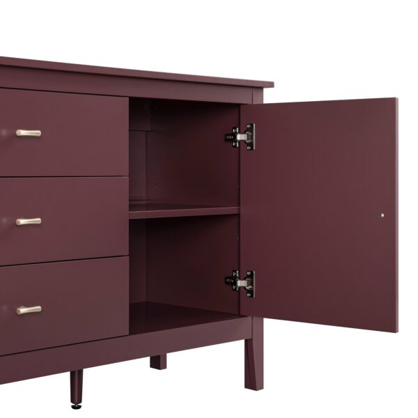 mironel Wild Cherry Wide Sideboard with Drawers – Oakham Stylish Storage Solution - Image 17