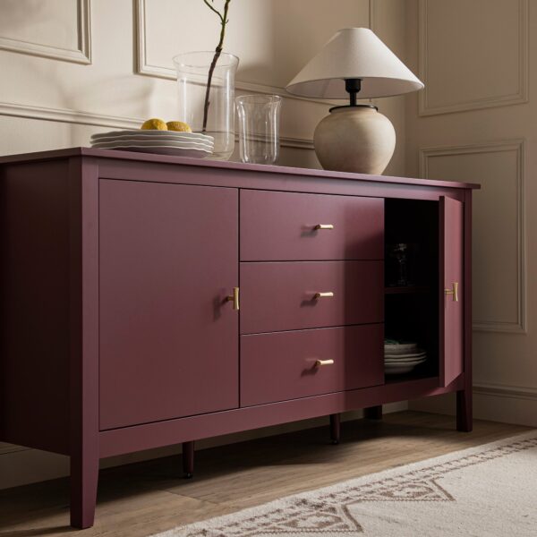 mironel Wild Cherry Wide Sideboard with Drawers – Oakham Stylish Storage Solution - Image 5