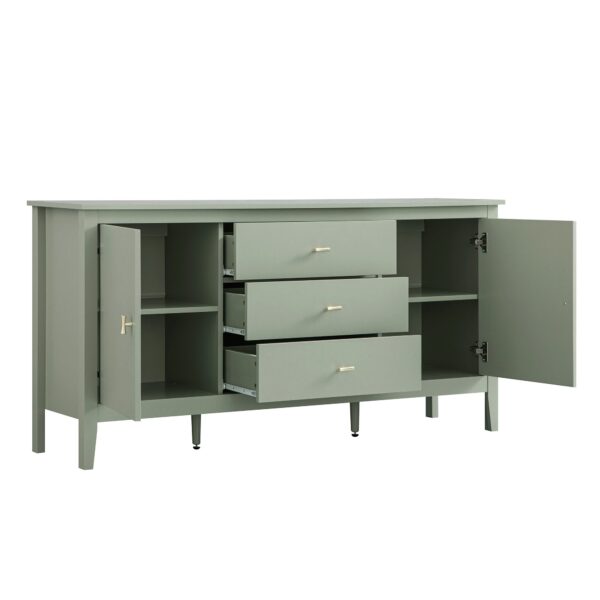 mironel Desert Sage Wide Sideboard with Drawers – Oakham Functional Storage - Image 5