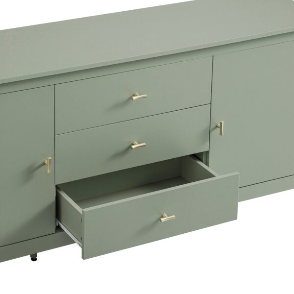 mironel Desert Sage Wide Sideboard with Drawers – Oakham Functional Storage - Image 8
