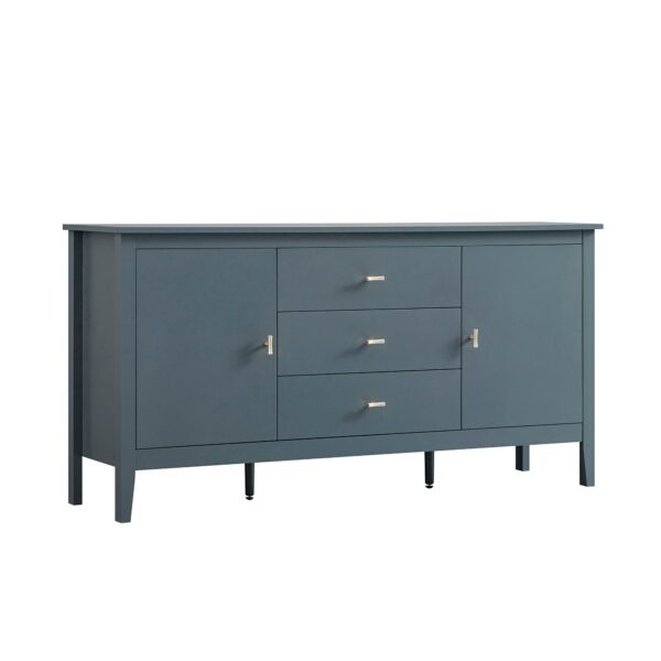mironel Stormy Blue Wide Sideboard with Drawers – Oakham Modern Storage Solution - Image 10