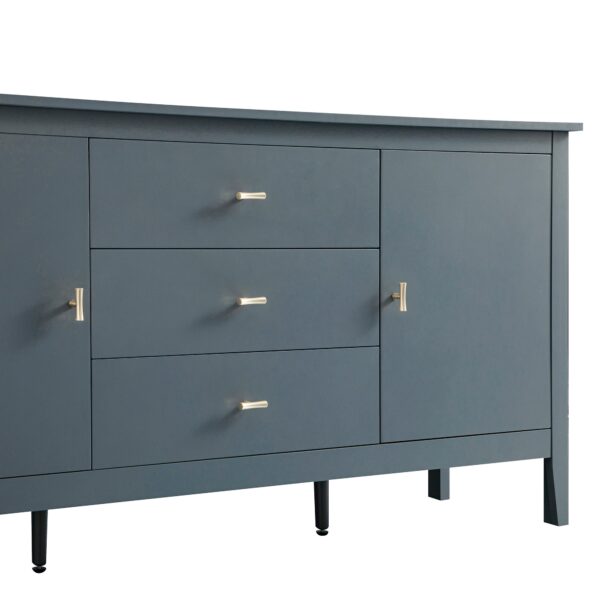 mironel Stormy Blue Wide Sideboard with Drawers – Oakham Modern Storage Solution - Image 17