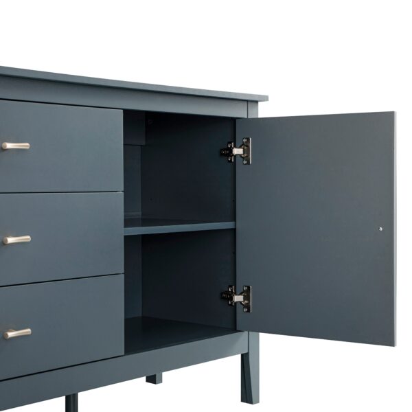 mironel Stormy Blue Wide Sideboard with Drawers – Oakham Modern Storage Solution - Image 18