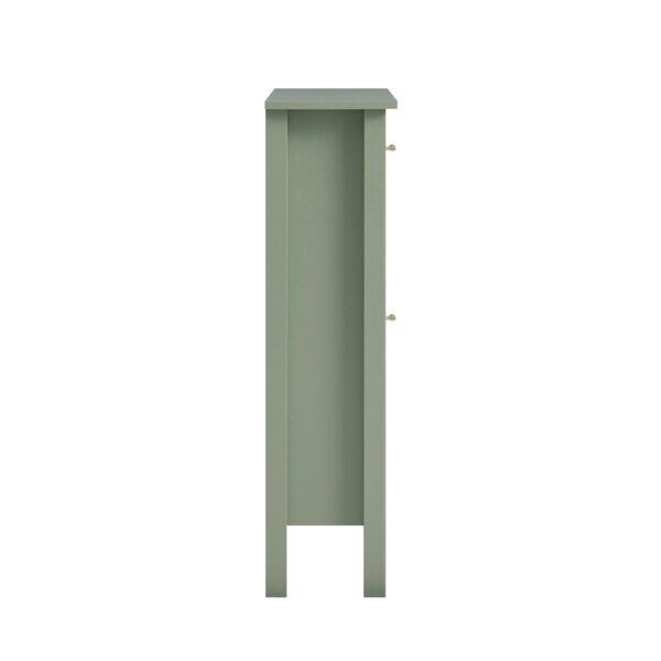 mironel Desert Sage 2-Tier Shoe Cabinet – Compact Oakham Organizer - Image 5