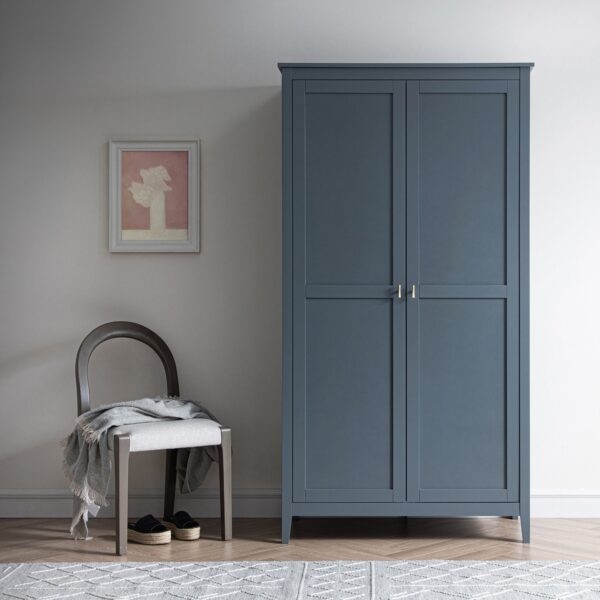 mironel Stormy Blue Double Wardrobe – Oakham Spacious Storage